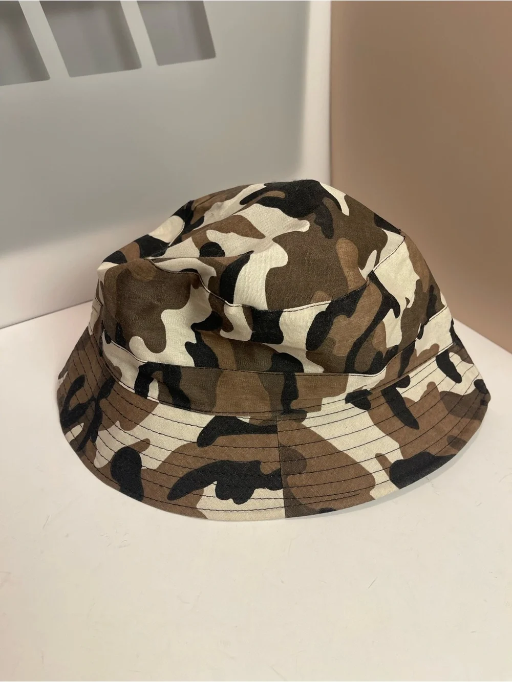 Y2K Camo Bucket Hat Utility Pocket Streetwear Grunge Festival Skater 90s
